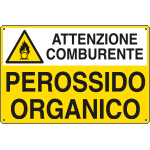 Cartello di pericolo - Acido solforico Attenzione corrosivo 